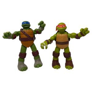 TMNT Action Figures toys Leonardo Michelangelo viacom interactive turtles